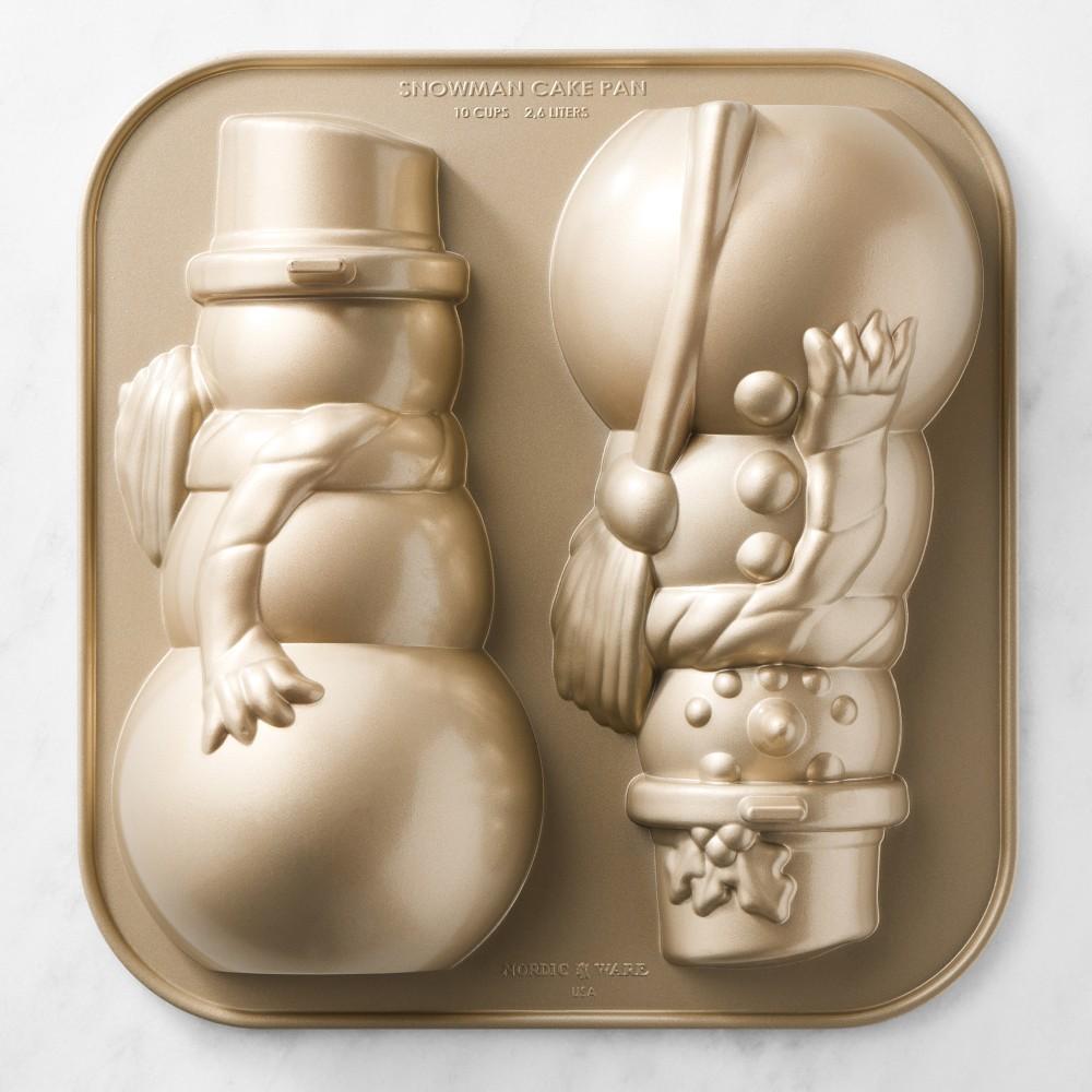 Nordic Ware Non-Stick Cast Aluminium 3D Snowman Pan | Williams